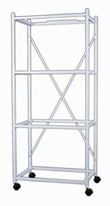 yml 4-shelves stand for pet cages, white