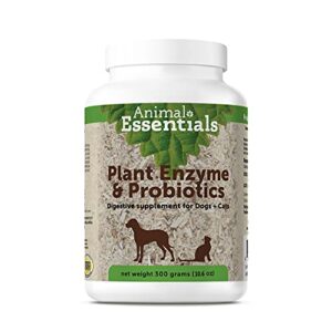 animal essentials plant enzyme & probiotics digestive supplement for dogs & cats, 10.6 oz - digestion support