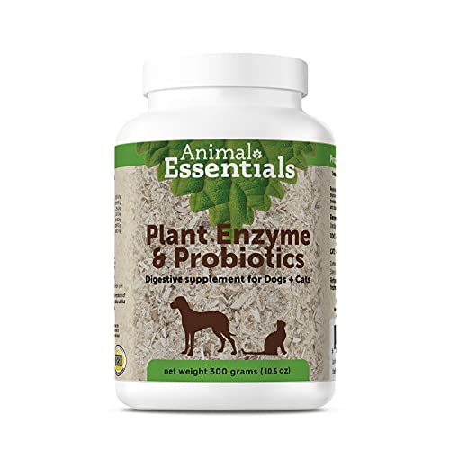 Animal Essentials Plant Enzyme & Probiotics Digestive Supplement for Dogs & Cats, 10.6 oz - Digestion Support