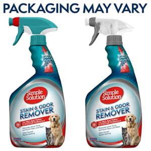 Simple Solution Pet Stain and Odor Remover | Enzymatic Cleaner with 2X Pro-Bacteria Cleaning Power | 32 Ounces