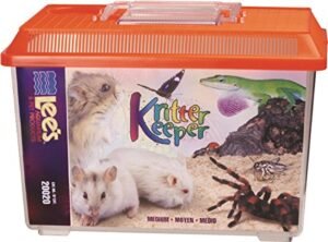 lee's kritter keeper, medium rectangle w/lid, label, colors may vary