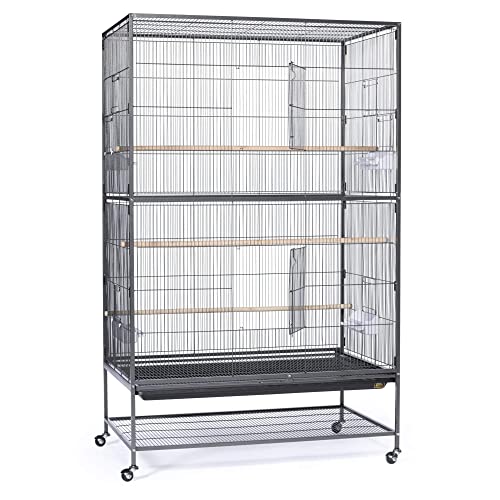 Prevue Hendryx F050 Pet Products Wrought Iron Flight Cage, X-Large, Hammertone Black