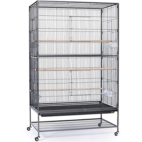 Prevue Hendryx F050 Pet Products Wrought Iron Flight Cage, X-Large, Hammertone Black