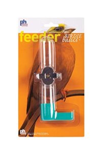 prevue pet products glass tube feeder carded