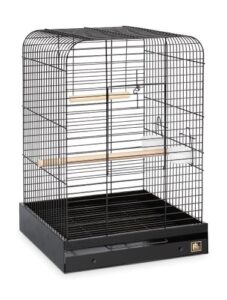prevue pet products 125bl parrot cage, black, 1"