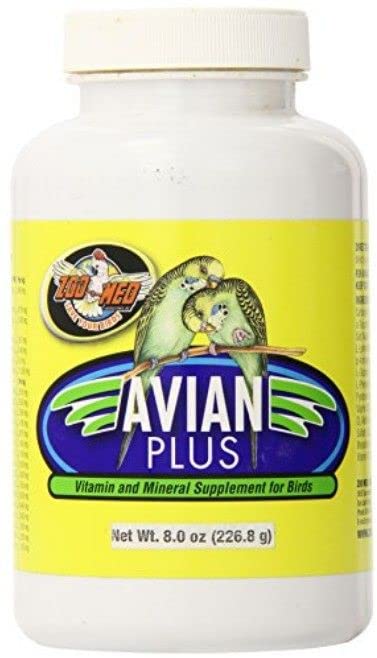 Zoo Med Laboratories BZMA378 Avian Plus Bird Vitamins, 8-Ounce