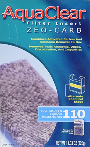 AquaClear 110 Zeo-Carb Filter Insert, Aquarium Filter Replacement Media, A624