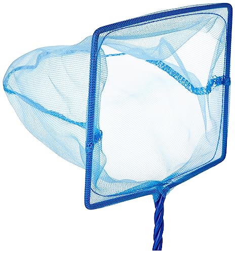 Marina 3-Inch Blue Fine Nylon Net with 10-Inch Handle, Aquarium Maintenance Tool, Blue, 11273