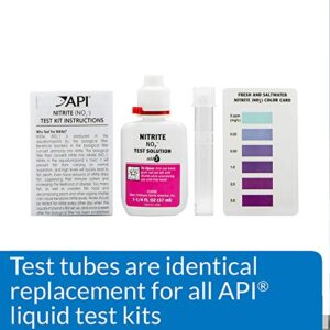 API REPLACEMENT TEST TUBES WITH CAPS For Any Aquarium Test Kit Including API Freshwater Master Test Kit 24-Count Box