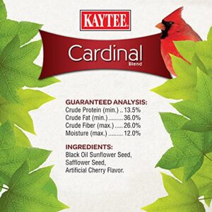 Kaytee Wild Bird Cardinal Blend Food Seed For Cardinals, Chickadees, Nuthatches and Grosbeaks, 7-Pound