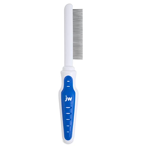 JW Pet GripSoft Cat Comb - Medium & Long Haired Cat Brush for Shedding & Tangle Removal