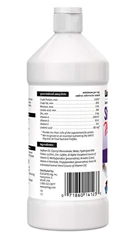 Lambert Kay Linatone Shed Relief Plus Dog and Cat Skin and Coat Liquid Supplement, 16 Ounces