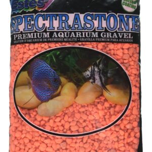 Spectrastone Permaglo Orange Aquarium Gravel for Freshwater Aquariums, 5-Pound Bag