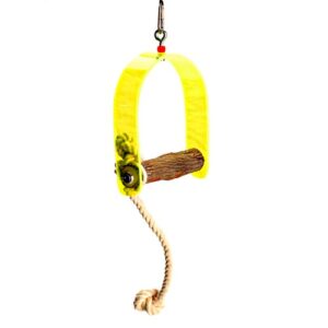 polly's hardwood arch swing for birds, x-small