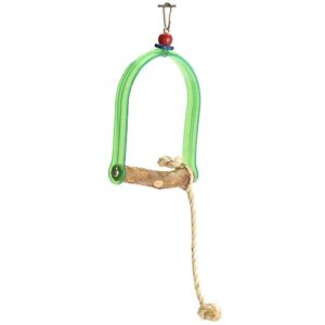 polly's hardwood arch swing for birds, small