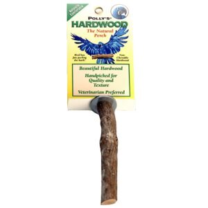 polly's hardwood bird perch, x-small