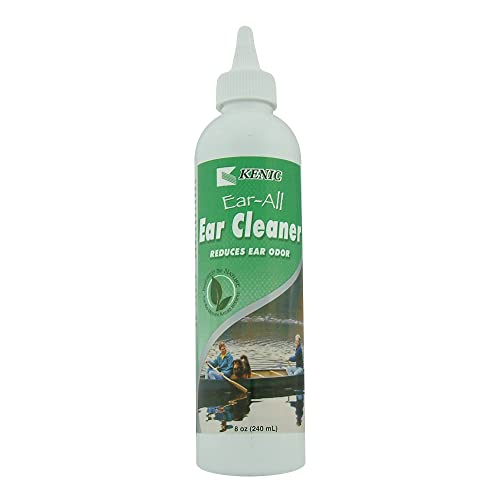 Kenic Ear Cleaner for Dogs, Cats, Pets - Wax, Odor, & Debris Remover, Keeps Ears Clean,Fresh & Healthy, Gentle Cleanser to Help Reduce Infection & Itching - Cruelty Free, Made in USA