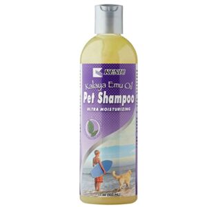 kenic kalaya ultra moisturizing & restorative emu oil pet shampoo- soap & paraben free- made in usa- for dogs and cats