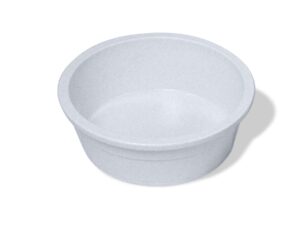 van ness pets crock style heavyweight jumbo bowl, 106 oz food/water dish, greystone