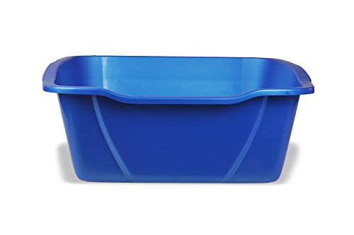 Van Ness Pets Medium Open Cat Litter Box, Space-Saving Pan Size, Blue, CP2 Blue Large