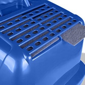 Van Ness Pets Odor Control Extra Large, Giant Enclosed Cat Pan with Odor Door, Hooded, Blue, CP7