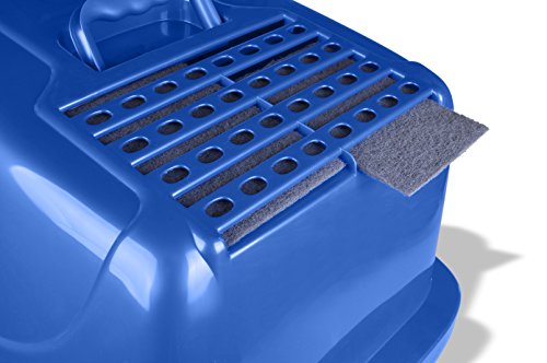 Van Ness Pets Odor Control Extra Large, Giant Enclosed Cat Pan with Odor Door, Hooded, Blue, CP7