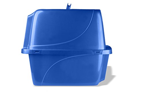 Van Ness Pets Odor Control Extra Large, Giant Enclosed Cat Pan with Odor Door, Hooded, Blue, CP7