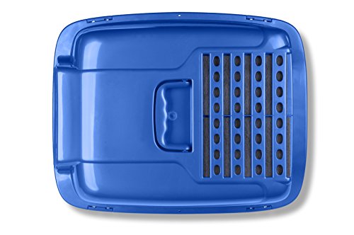 Van Ness Pets Odor Control Extra Large, Giant Enclosed Cat Pan with Odor Door, Hooded, Blue, CP7