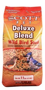 scott pet deluxe wild bird mix polybag 11lb, brown (pydwb-1)