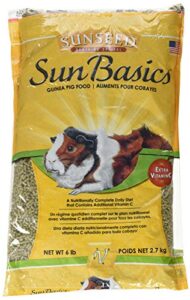 sunseed sunbasics guinea pig food - 6lbs