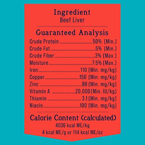 Stewart Freeze Dried Dog Treats, Beef Liver, Grain Free & Gluten Free, 21 Ounce Resealable Tub, Single Ingredient, Dog Training Treats