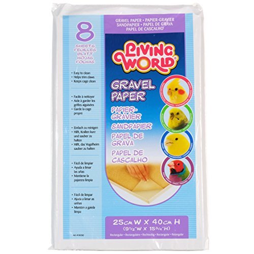 Living World Gravel Paper 9-1/2 Inches x 15-3/4 Inches (8/Pack)