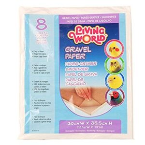 living world gravel paper 12 inches x 14 inches (8/pack)