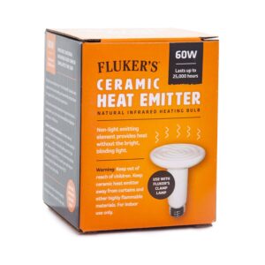 Fluker's Ceramic Heat Emitter for Reptiles,Black