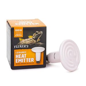 fluker's ceramic heat emitter for reptiles black, 100 watts
