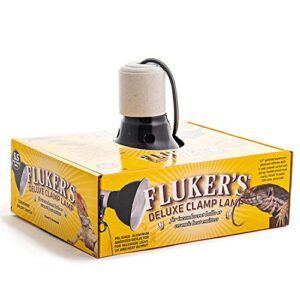 Fluker's Repta-Clamp Lamp with Switch for Reptiles Black, 5.5-Inches