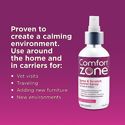Comfort Zone Cat Calming Spray: Value Size (4 oz)