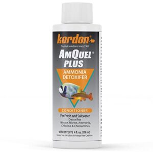 kordon #33444 amquel plus for aquarium, 4-ounce