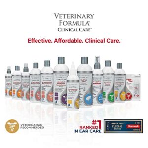 Veterinary Formula Clinical Care Ear Therapy, 4 oz. – Cat and Dog Ear Cleaner to Help Soothe Itchiness and Cleans The Ear Canal from Debris and Buildup That May Cause Infection