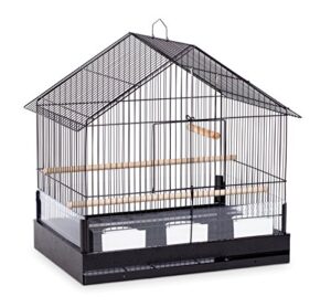 prevue pet products lincoln bird cage, black, 22 x 15 x 23 inches (110b)