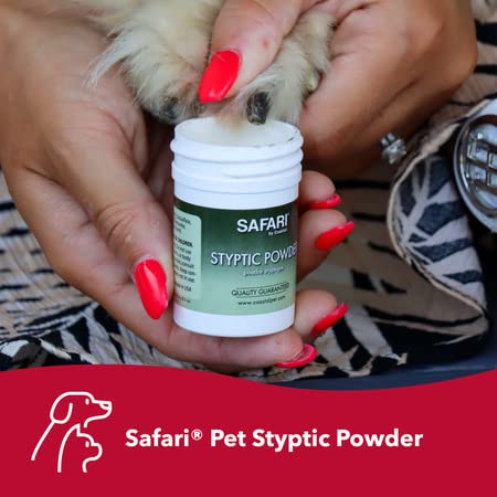 Coastal Pet Safari Pet Styptic Powder - Blood Clotting Powder for Pet and Dog First Aid Kit and Grooming - One Size