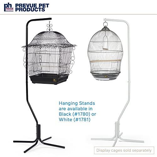 Prevue Pet Products Tubular Steel Hanging Bird Cage Stand 1781 White, 24-Inch by 24-Inch by 60-Inch