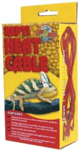 zoo med reptile heat cable 50 watts, 23 feet