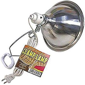 zoo med economy clamp lamp with 8.5-inch dome, chrome