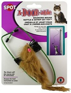 ethical a-door-able bouncing mouse cat toy , assorted colors,medium breeds