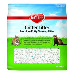 kaytee premium potty training critter litter for pet ferrets, rabbits & other small animals, 8 lb