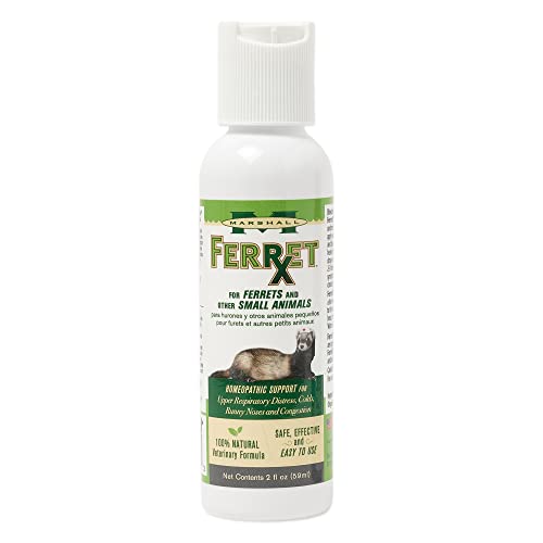 Marshall Pet Products Natural Veterinary Formula Ferret RX Homeopathic Upper Respiratory Relief Supplement, for Ferrets and Small Animals, 2 oz