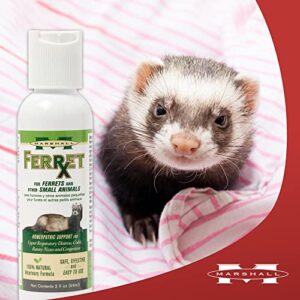 Marshall Pet Products Natural Veterinary Formula Ferret RX Homeopathic Upper Respiratory Relief Supplement, for Ferrets and Small Animals, 2 oz