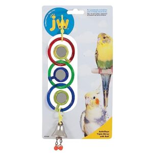 jw pet company activitoys triple mirror bird toy
