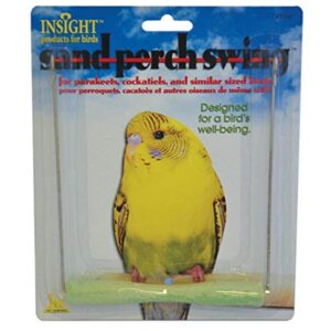 jw pet company insight sand perch swing bird toy, small, assorted